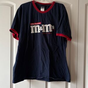 Vintage M&M's World Ringer T-Shirt Size XL